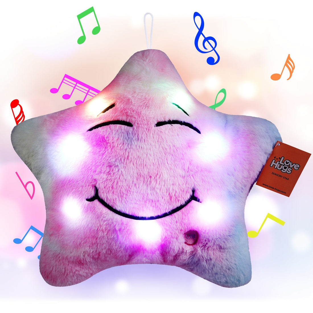 LoveHugs Sensory Star Musical Light Up Toy – Colour-Changing Lights & Twinkle Twinkle Lullaby for Babies, Toddlers & Special Needs at £15.99