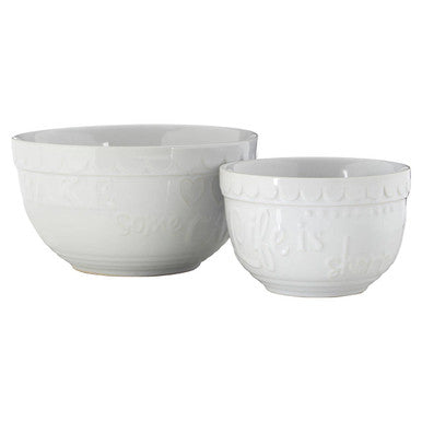The Baker’s Best Friend: Orsina Gigi White Stoneware Nesting Mixing Bowls – Set of 2