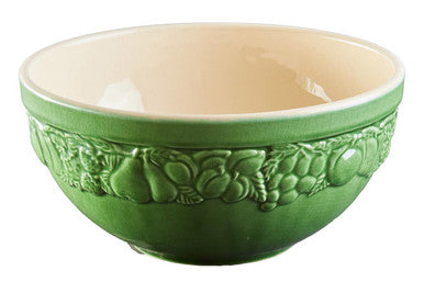 Orsina Anaya Ceramic Small Bowl in Chateaux Green and Cream – showing the rich forest green exterior with cream interior, oven-to-table design and smooth glazed finish for prep and serving