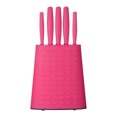 Make Your Kitchen Pop: The Orsina Hot Pink 5-Piece Knife Block Set at £24.95