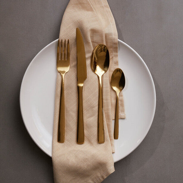 Orsina Avie Glow Gold Cutlery Set – The 16-Piece Table Upgrade That Makes Every Meal Feel Special