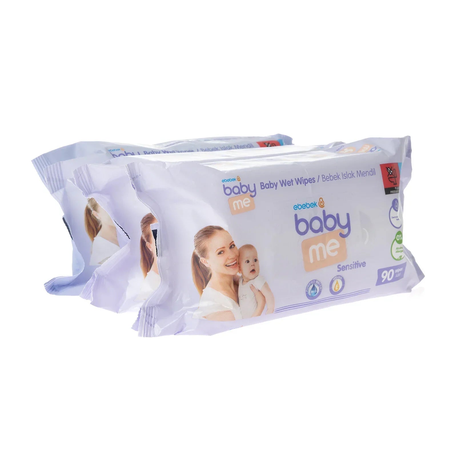 baby me Sensitive Wipes 3x90 pcs – The Gentle, Everyday Essential Every Parent Needs in Bulk