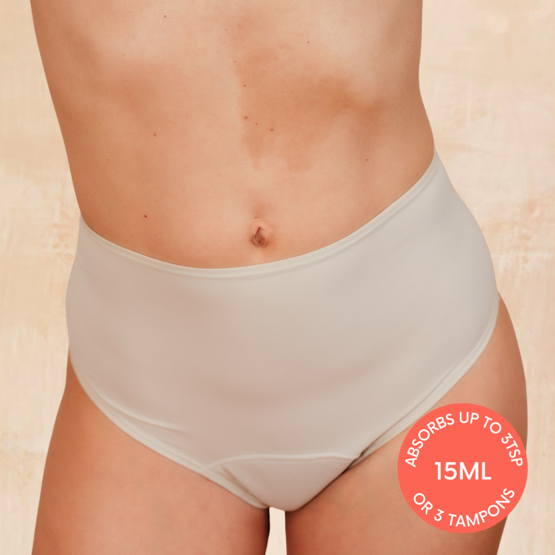 NIXI Body The Coni Cream Leakproof Knicker – Premium Period & Bladder Leak Underwear in a Luxe Neutral for £22