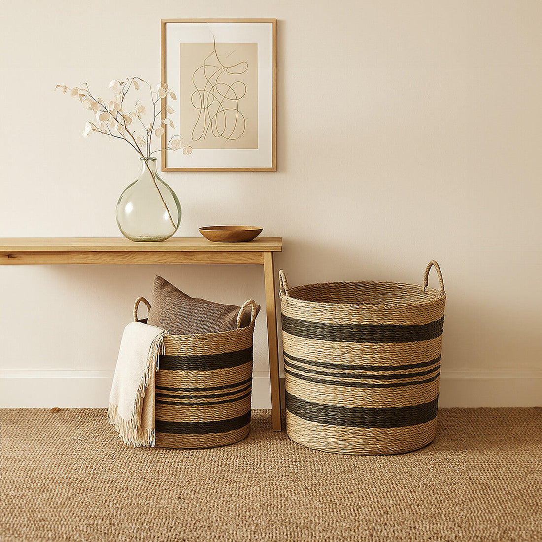 The Baskets That Make Tidying Up Feel Like Interior Styling – Orsina Arles Set of 2 Seagrass Baskets for £99.95