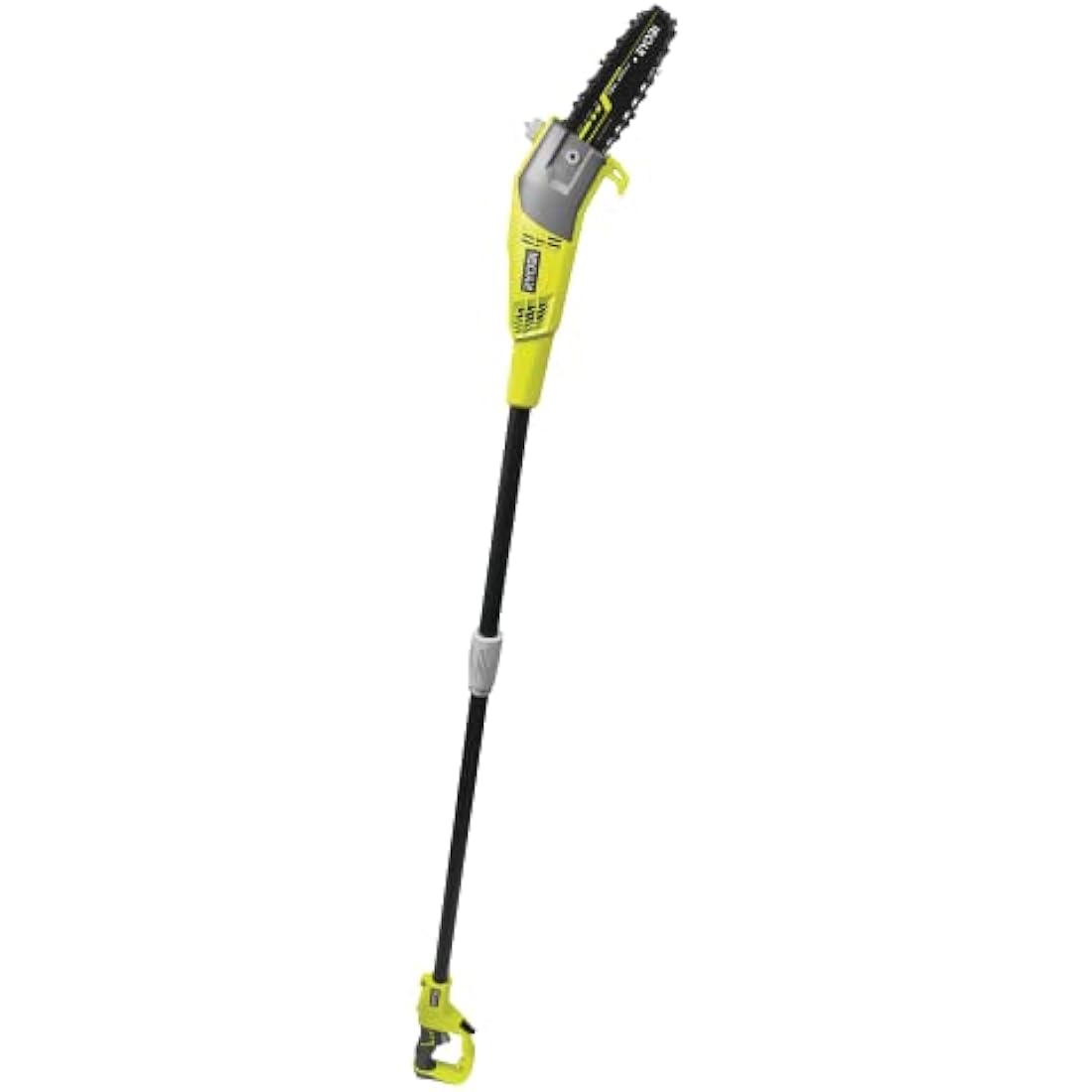 Ryobi RPP755E 750W Electric Pole Pruner with 25cm guide bar and 90cm fiberglass extension tube – safe ground-level tree pruning