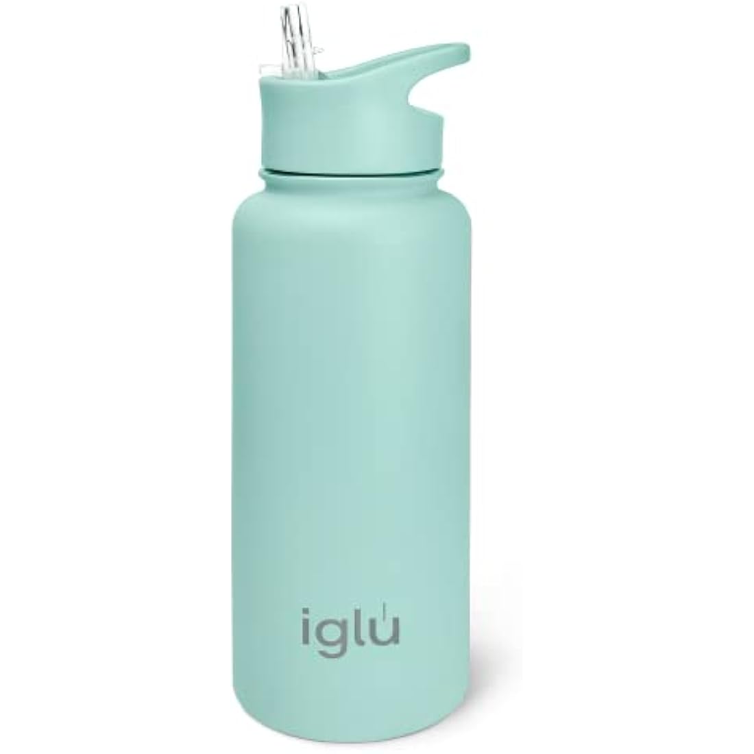Iglu 1L insulated stainless steel water bottle in Ocean Teal – vacuum insulated, BPA-free, sweatproof, leakproof with straw lid