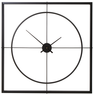 The Clock That Makes Time Look Beautiful – Orsina Trinity Black Minimalist Wall Clock for £142.95