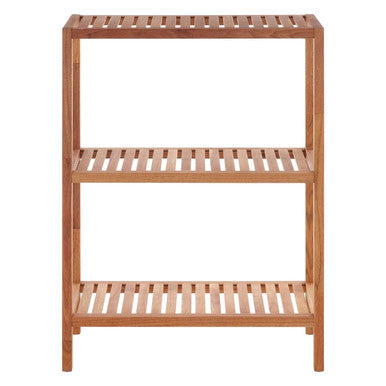 Turn Your Bathroom into a Sanctuary – The Orsina Arla 3-Tier Walnut Shelf Unit for Just £47.95