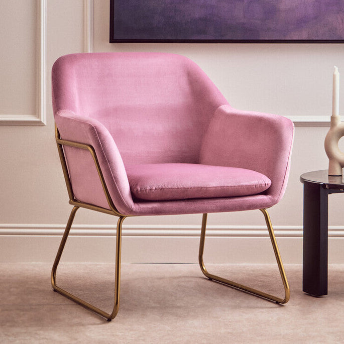 Orsina Xander Pink Velvet Accent Chair – The £124.95 Statement Seat That Makes Every Room Unforgettable