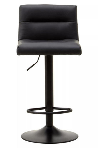 Orsina Baina Black Leather Effect Bar Stool – The £94.95 Adjustable Industrial Seat for Every Kitchen and Counter