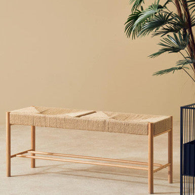 Orsina Bandar Woven Rope Bench – The £114.95 Mid-Century Natural Seat That Belongs in Every Home