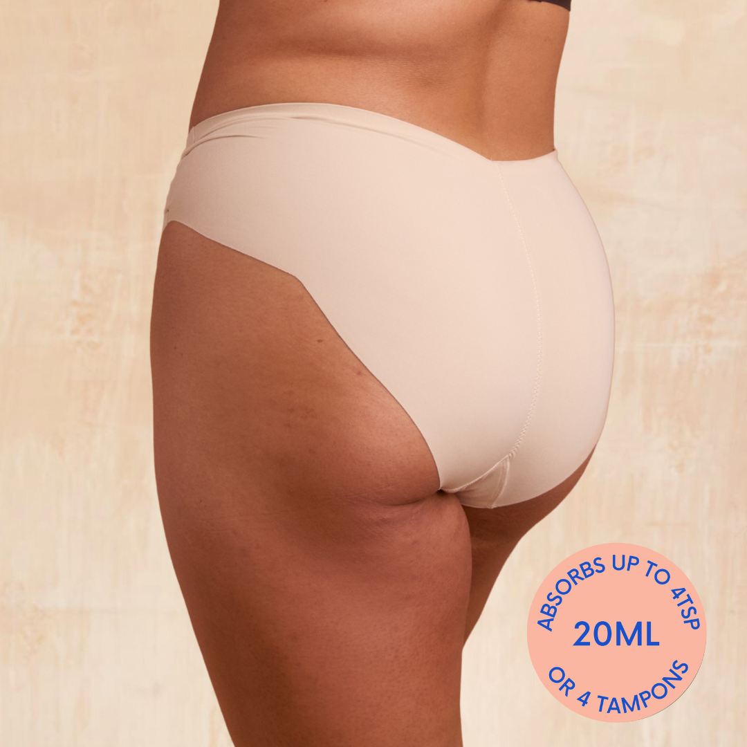 Period & Bladder Leak Protection That Actually Works: NIXI Body Carla Cream Heavy Leakproof Knicker at £23