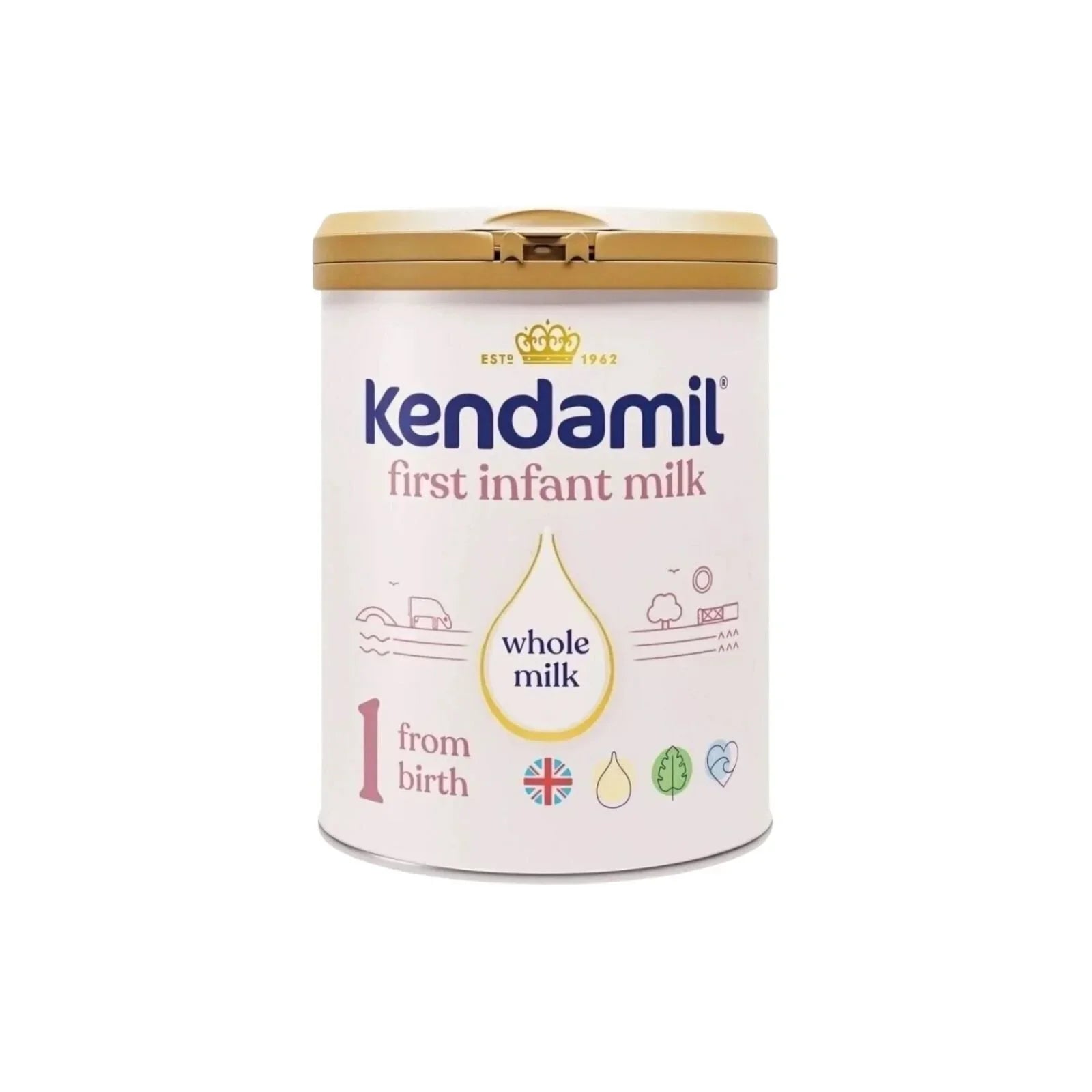 Kendamil Stage 1 First Infant Milk – The British Formula with No Palm Oil, No Fish Oil & Whole Milk