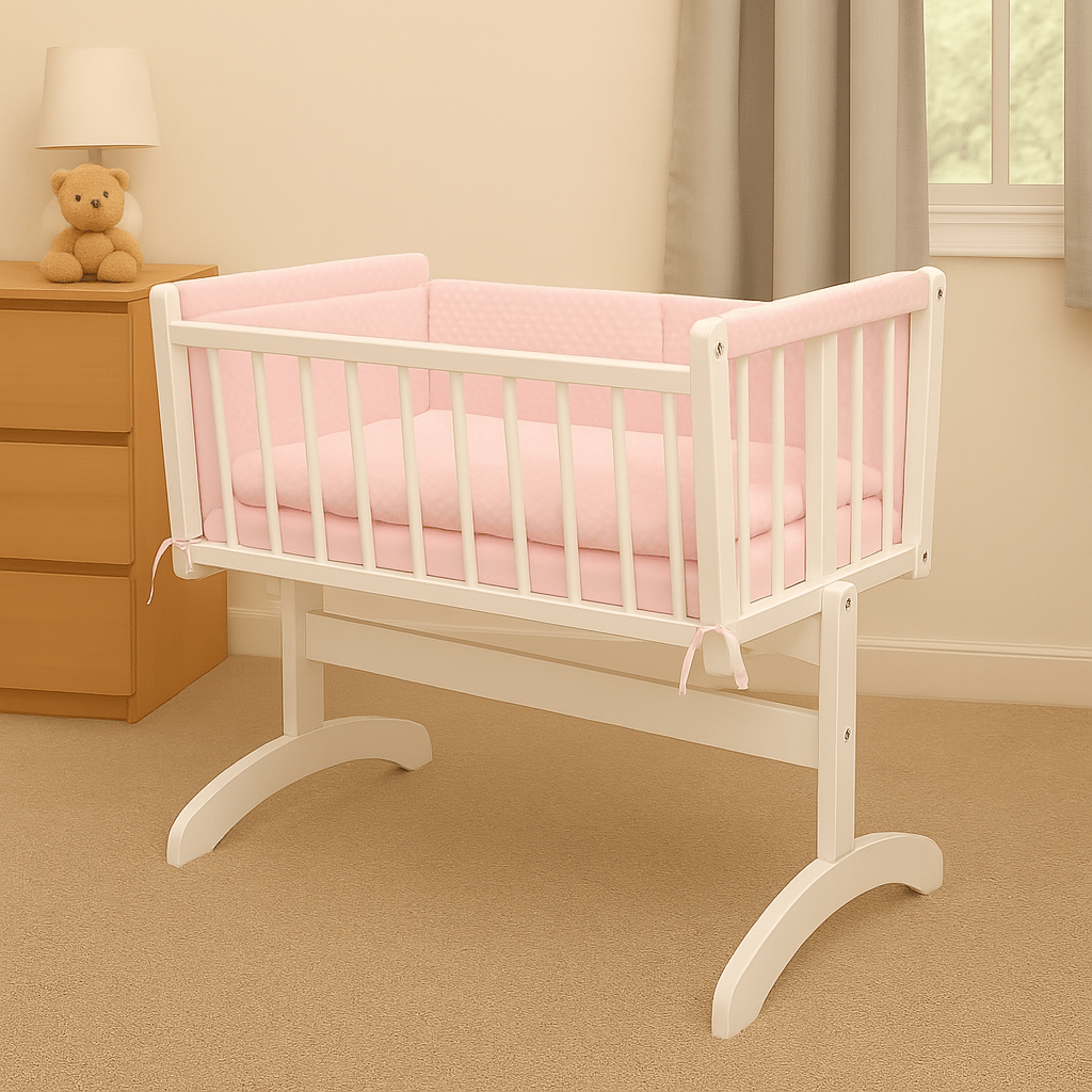 For Your Little One Dimple Crib and Cradle Bedding Set – 2-piece baby bedding set with quilt and bumper in soft dimple fabric for newborn crib or cradle