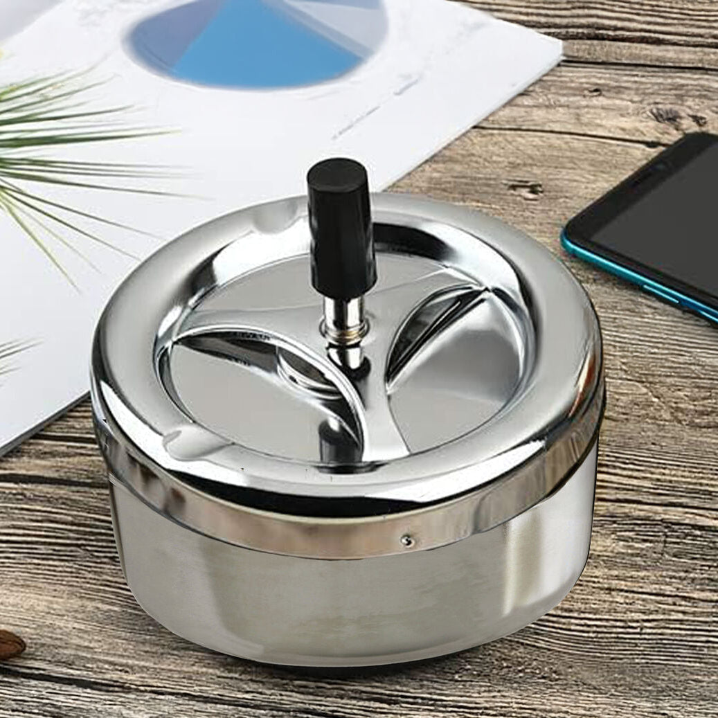 Orsina Chrome Spinning Ashtray – The Clever £11.95 Upgrade for Smokers Who Care About Their Space