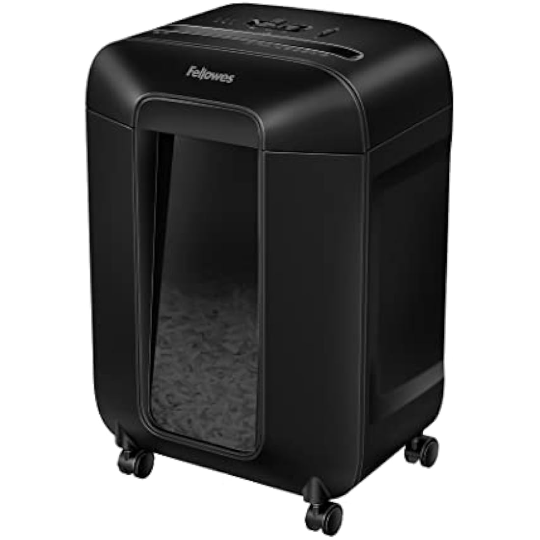 Fellowes LX85 Cross-Cut Paper Shredder — 12-sheet P-4 security shredder with SafeSense technology and 19L pull-out bin