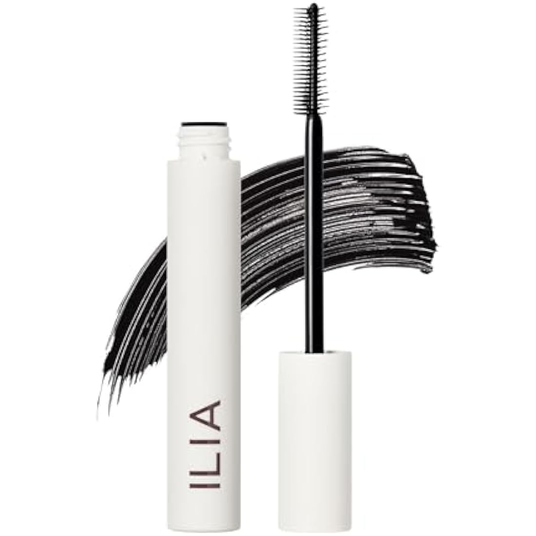 ILIA Beauty Limitless Lash Mascara in After Midnight Black 0.27oz tube showing the clean beauty organic formula mascara wand and packaging