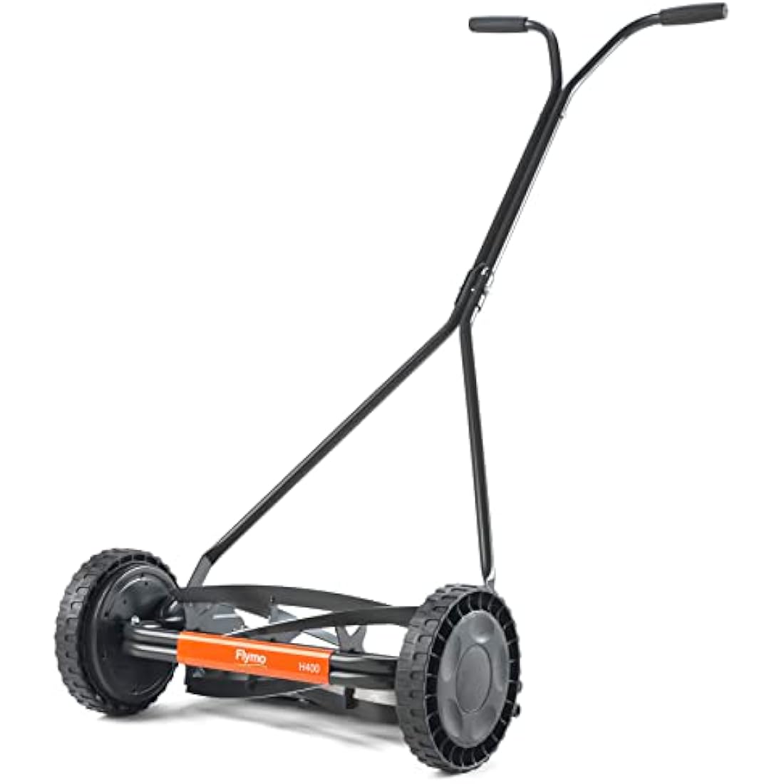 Flymo H400 manual cylinder push lawn mower 40cm 5-blade adjustable height 12-38mm silent eco-friendly
