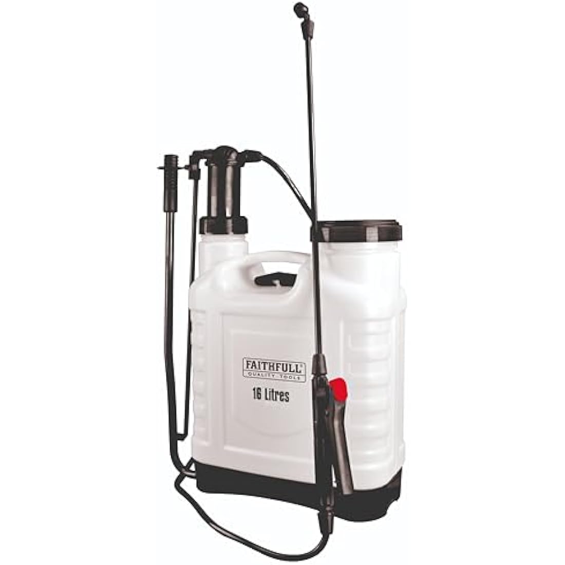 Garden sprayers compared from ALTOE — Spear & Jackson 3L, Gardena Comfort 5L, and Faithfull 16L Knapsack pressure sprayer