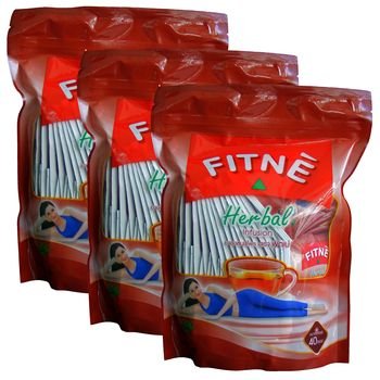 Fitne Herbal Tea Natural Slimming and Detox Tea Bags 120 count — herbal tea bags for a gentle natural cleanse routine, steep one bag in 8oz water for 3-5 minutes