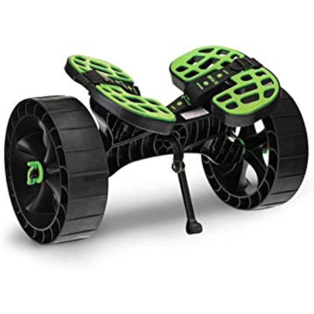 C-Tug Sandtrakz kayak cart shown in black with puncture-free sand wheels, portable folding trolley for transporting kayaks and canoes
