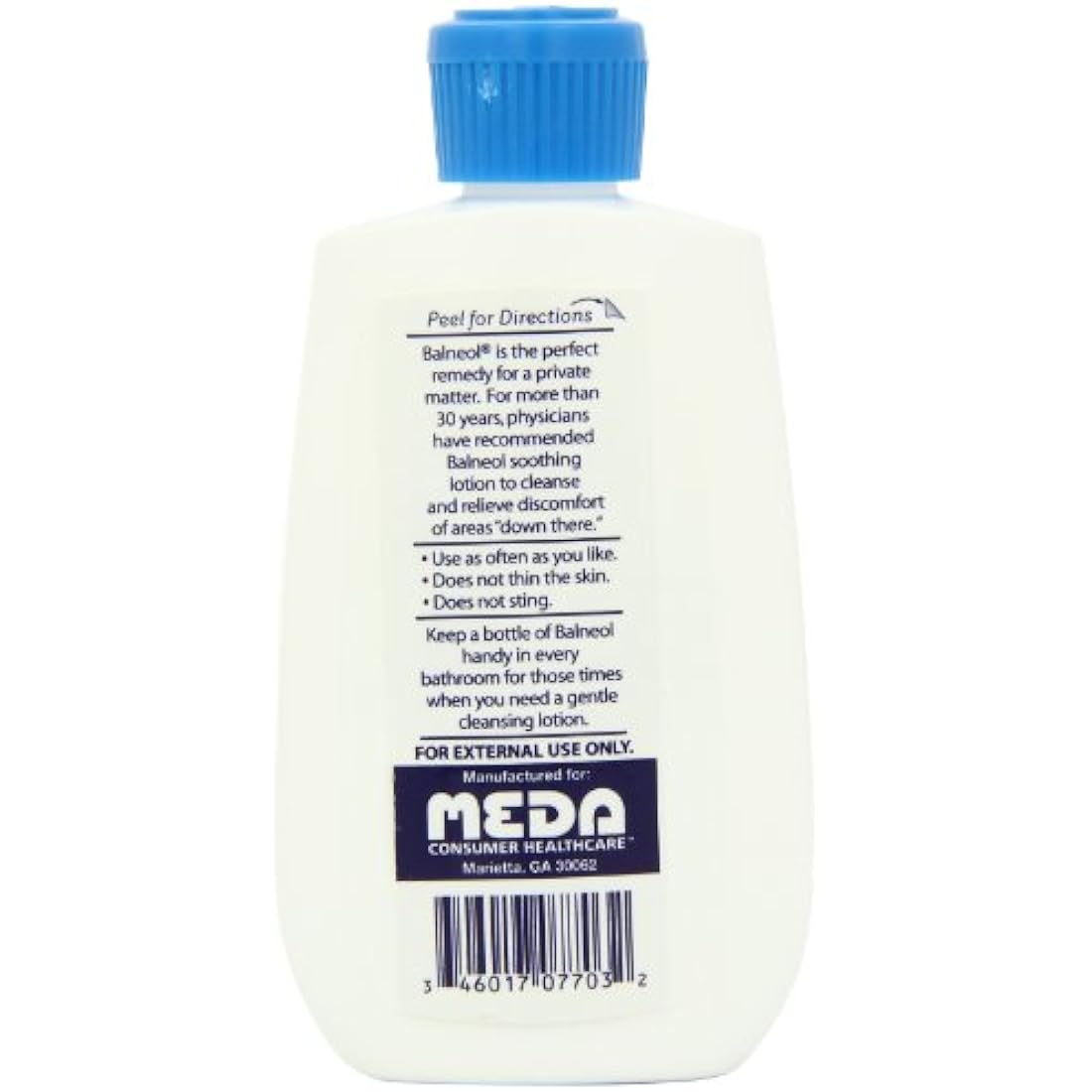 Balneol Hygienic Cleansing Lotion 3 oz bottles, 2-pack, shown on a clean white bathroom surface