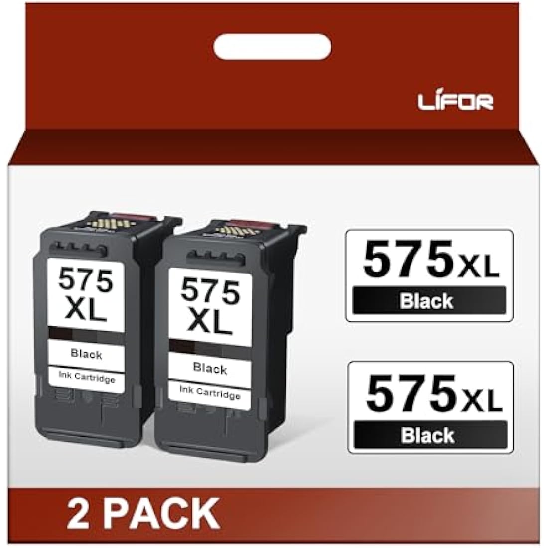 410 Pages Per Cartridge: LIFOR PG-575XL Canon Pixma Black Ink 2-Pack at £54.13