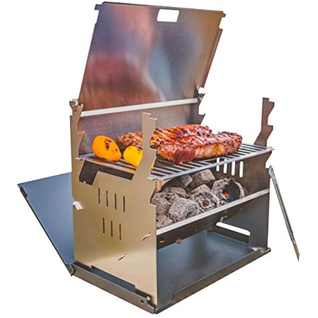 FENNEK Portable Charcoal Grill – German-Engineered Stainless Steel BBQ That Goes Anywhere
