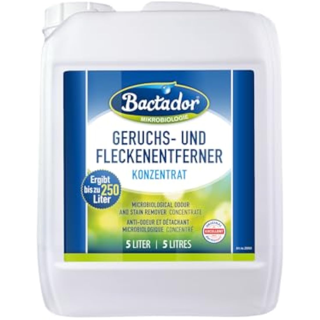 Eliminate Pet Odours Permanently: Bactador Enzyme Odour & Stain Remover 5L Concentrate at £70.19