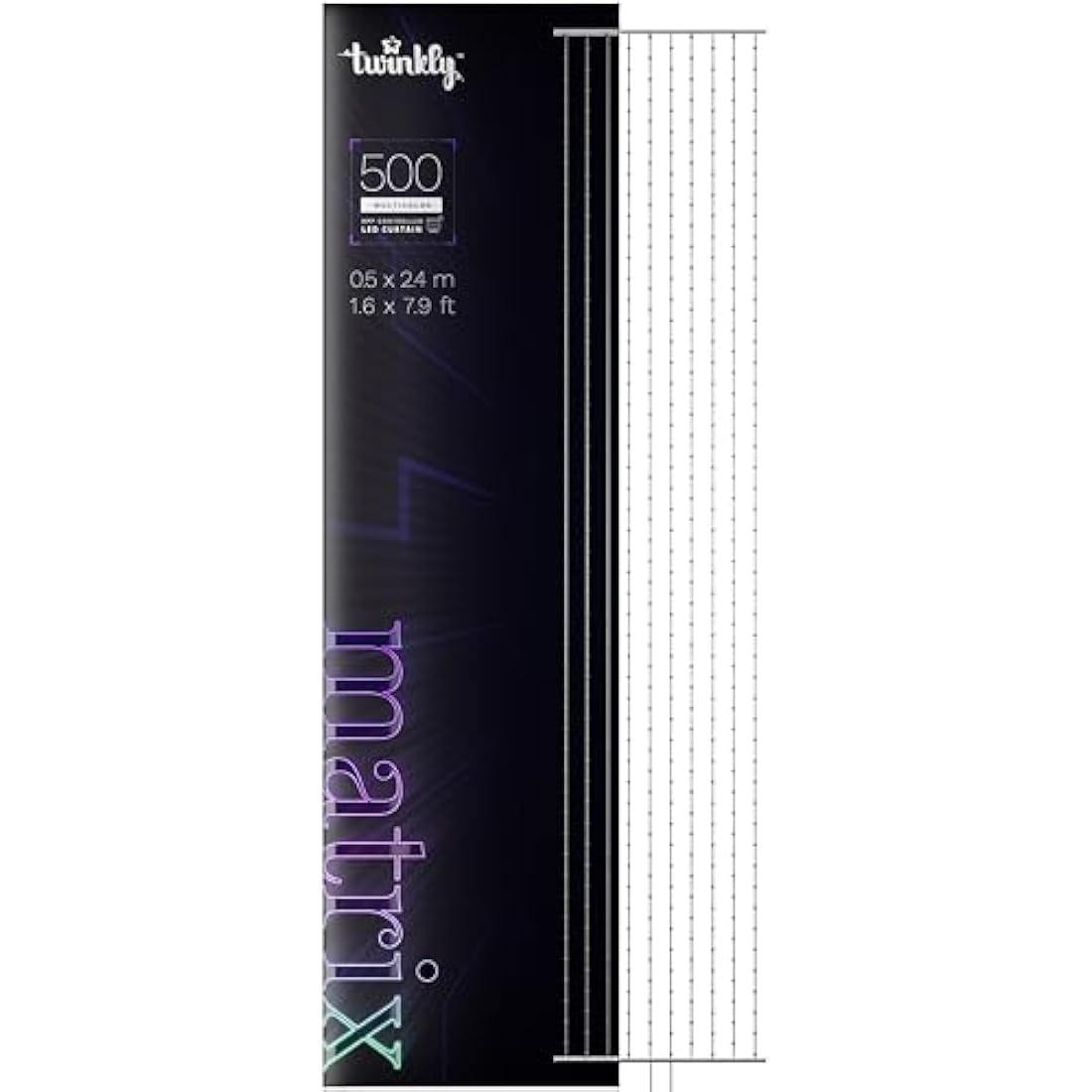 Level Up Your Space: Twinkly Matrix 500 LED RGB Smart Curtain for Gaming & Home