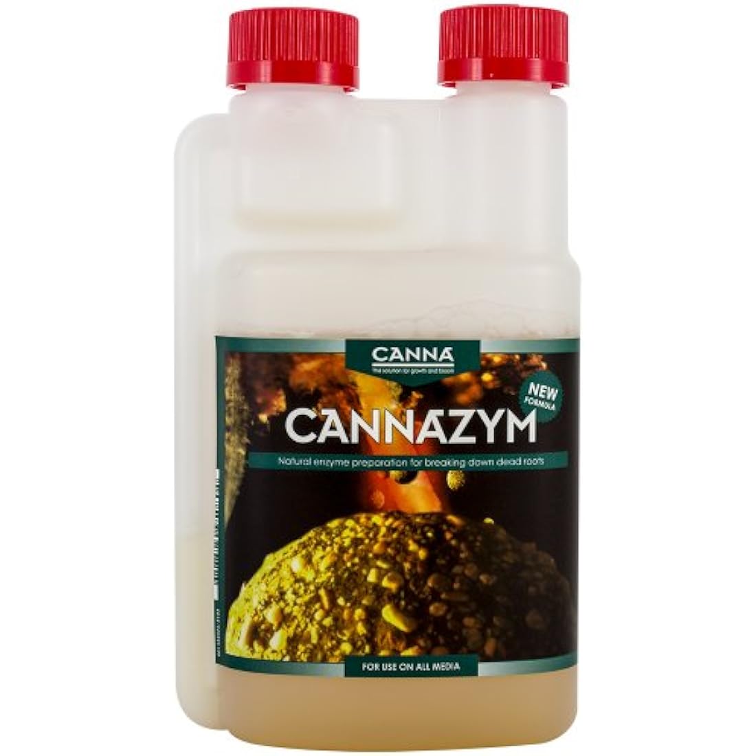 Canna Cannazym 250ml Enzyme Root Booster — liquid enzyme supplement for plant nutrient uptake, breaks down dead root matter and converts it into minerals and sugars for healthier root systems