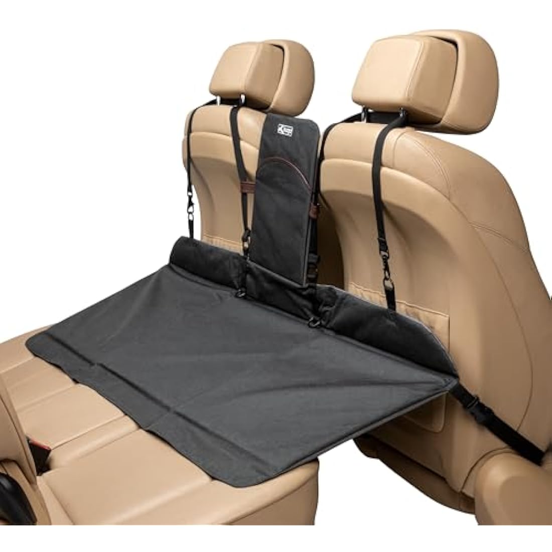 Kurgo Rover Backseat Bridge waterproof dog car seat extender — one of three dog car travel solutions compared in this guide from ALTOE