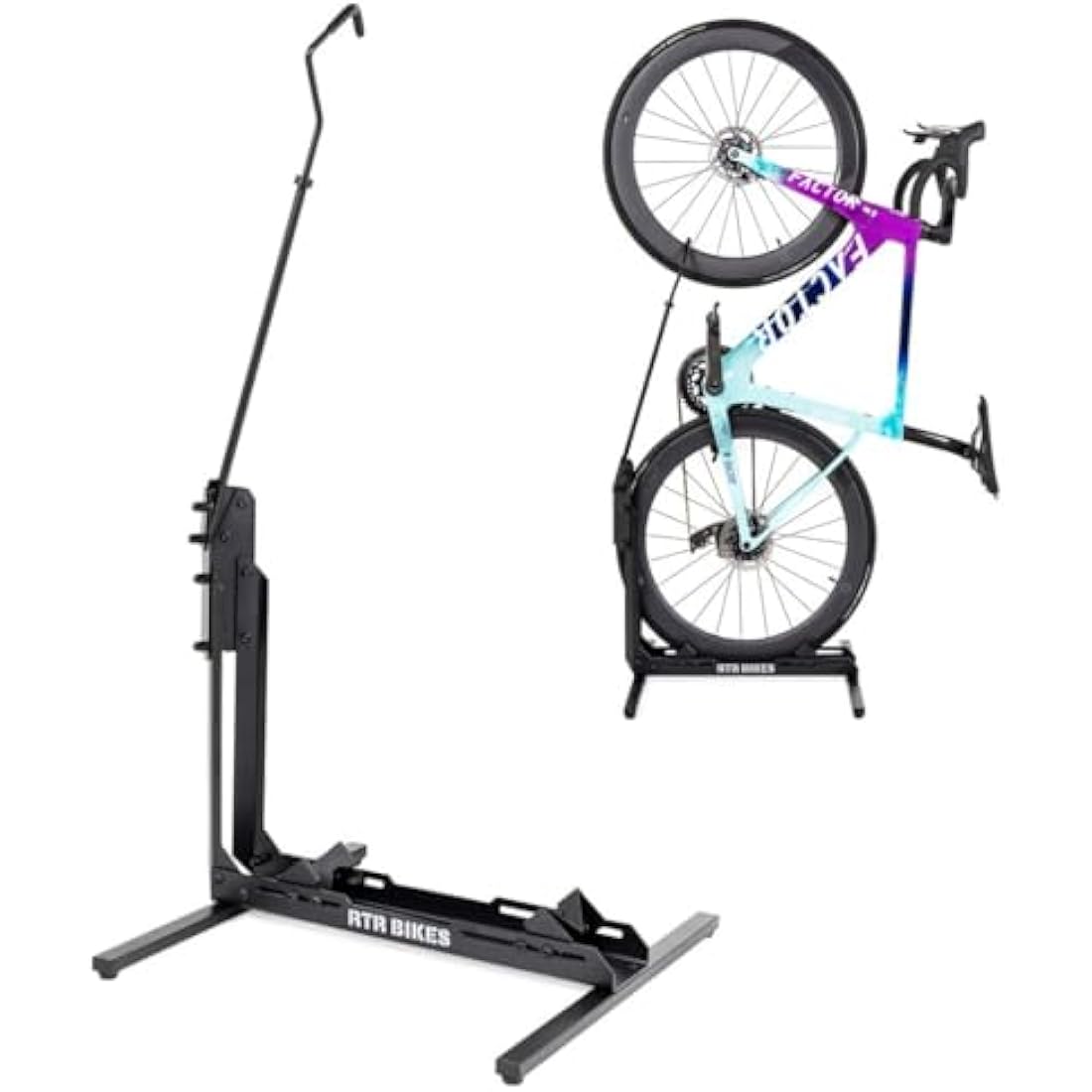 RTR BIKES BRUTUS UP vertical freestanding bicycle stand 30kg capacity universal tyre compatibility scratch-resistant