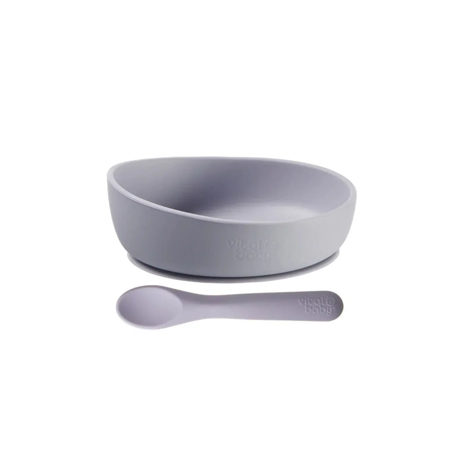 Mess-Free Mealtimes Start Here: Vital Baby Nourish Silicone Suction Bowl Set in Dusky Mauve at £9.59
