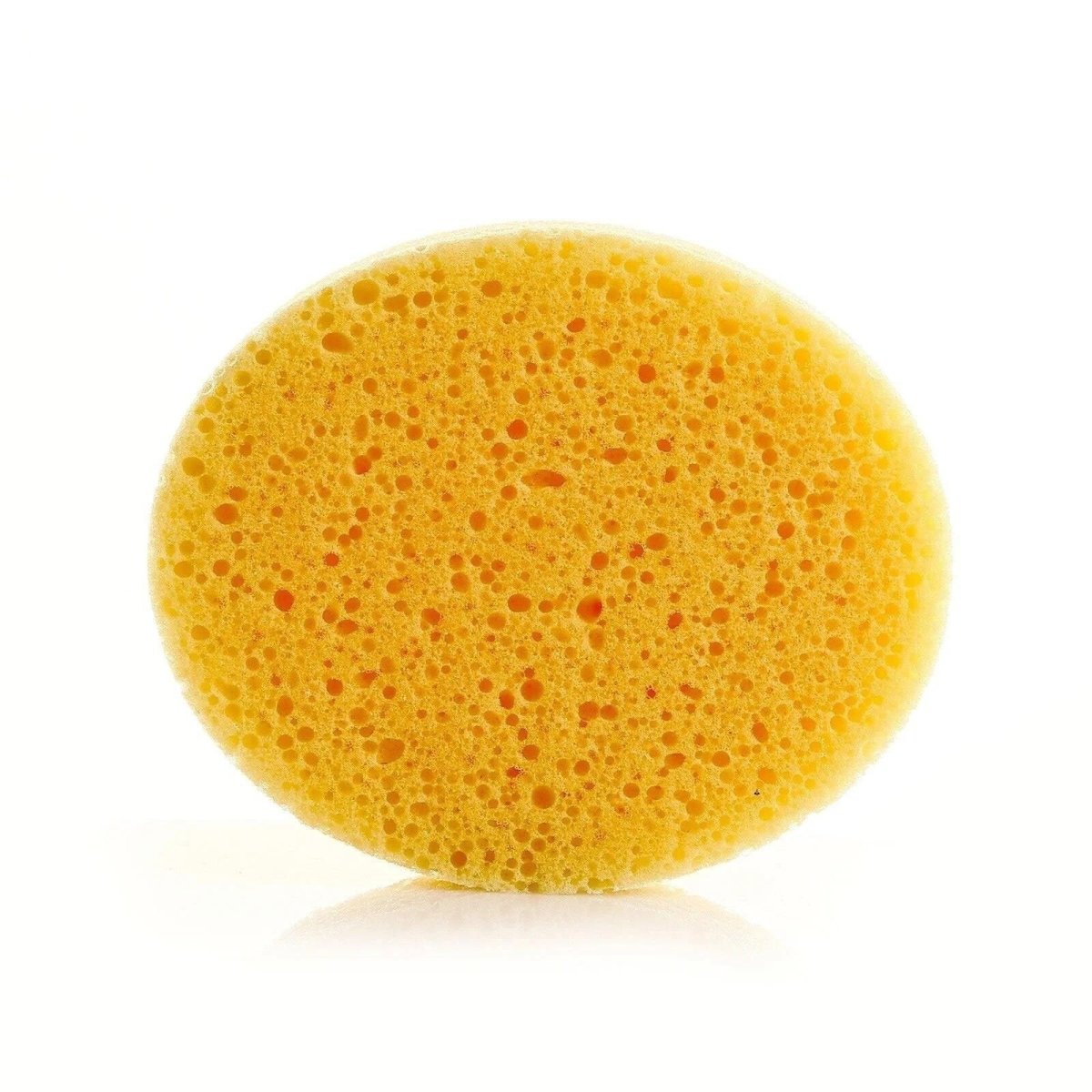 baby plus Bath Sponge in soft pastel colour held gently in a parent's hand