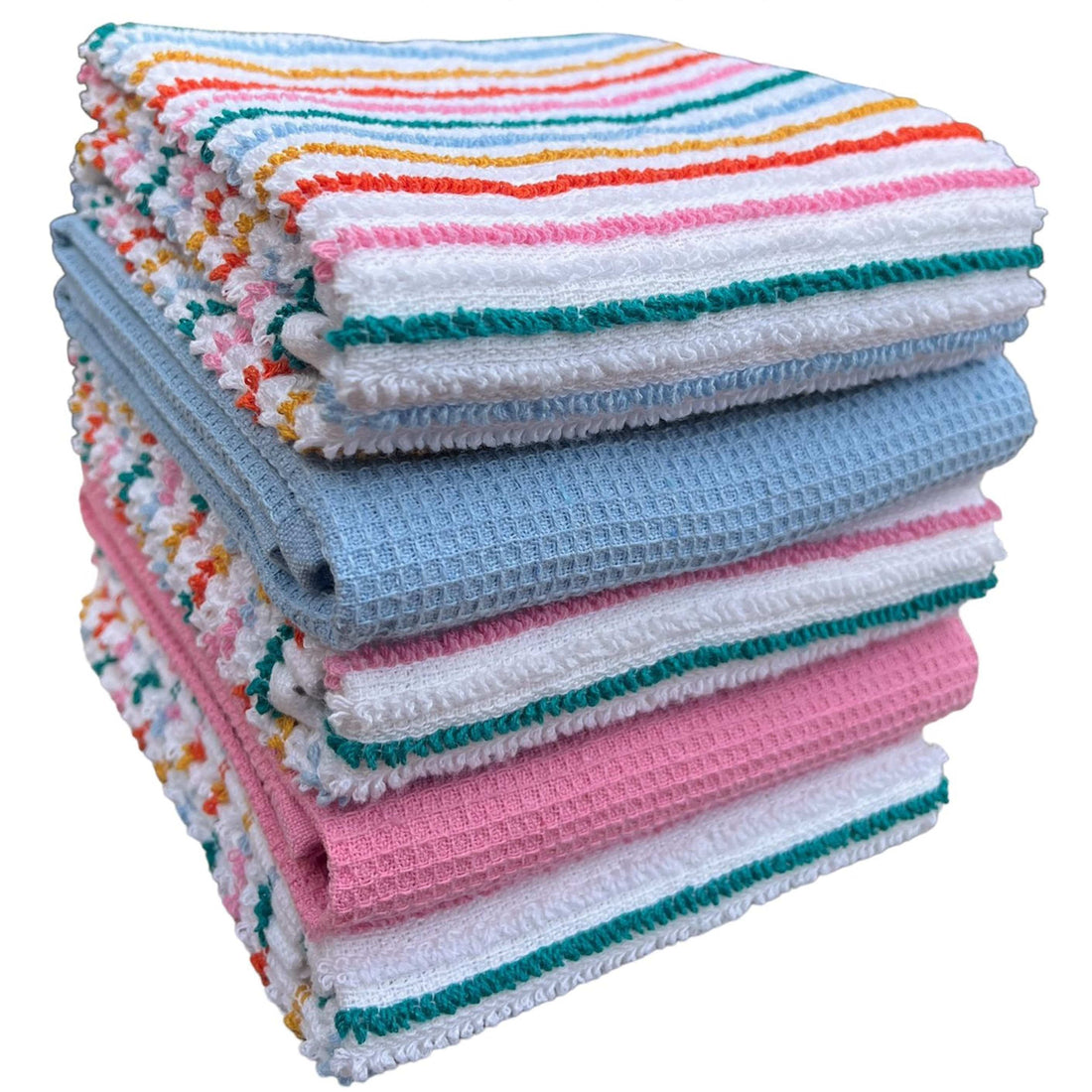 5 Premium Tea Towels for £8: The OLIVIA ROCCO Ribbed Waffle Kitchen Tea Towel Pack