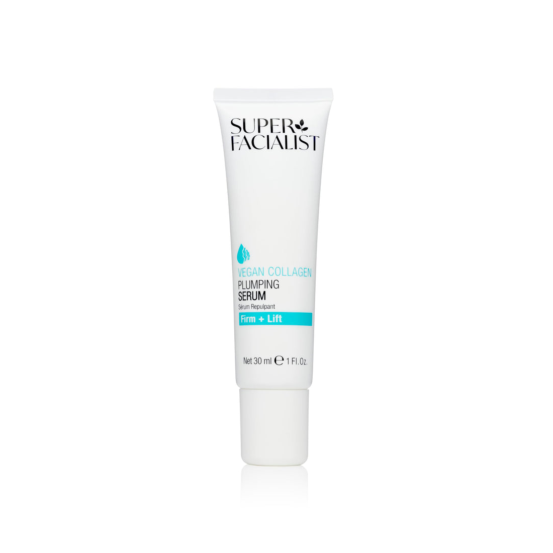 Super Facialist Vegan Collagen Plumping Serum 30ml — plant-based collagen with hyaluronic acid, seaweed, copper and hibiscus extract for firming and plumping