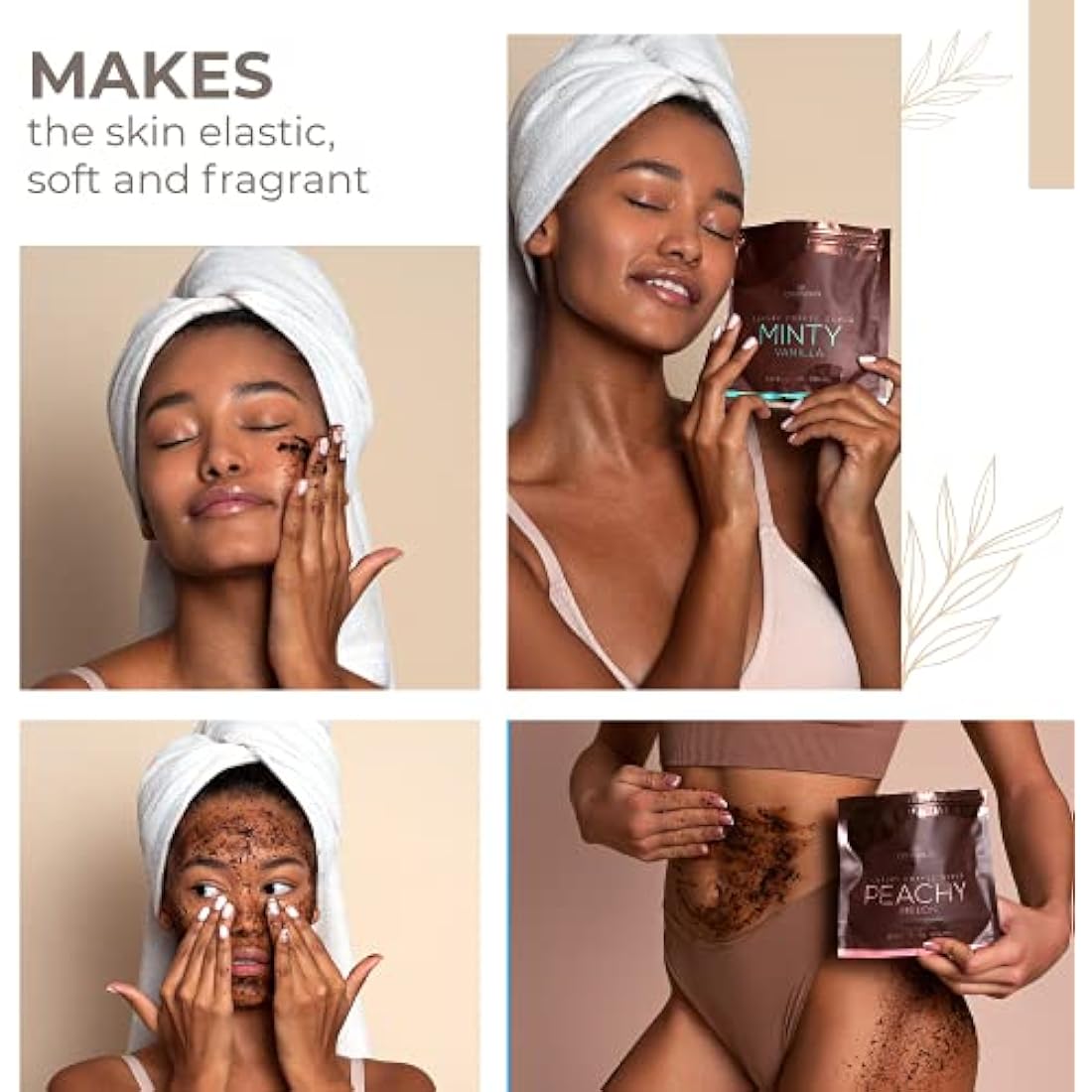 COCOSOLIS Coffee Scrub 4-Pack organic face and body exfoliator — one of four body scrubs compared at ALTOE for smooth, glowing skin