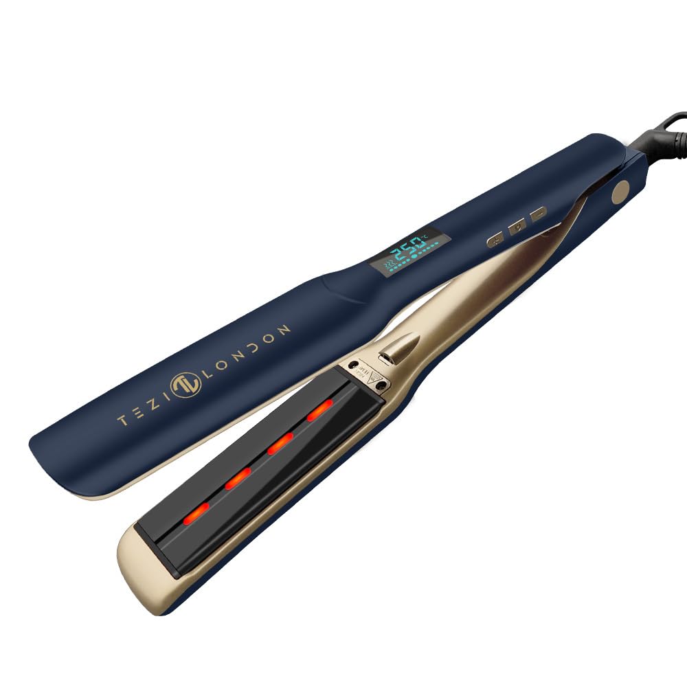 Tezi London Infrared Hair Straightener Review – 45mm Wide Titanium Plates with Negative Ions