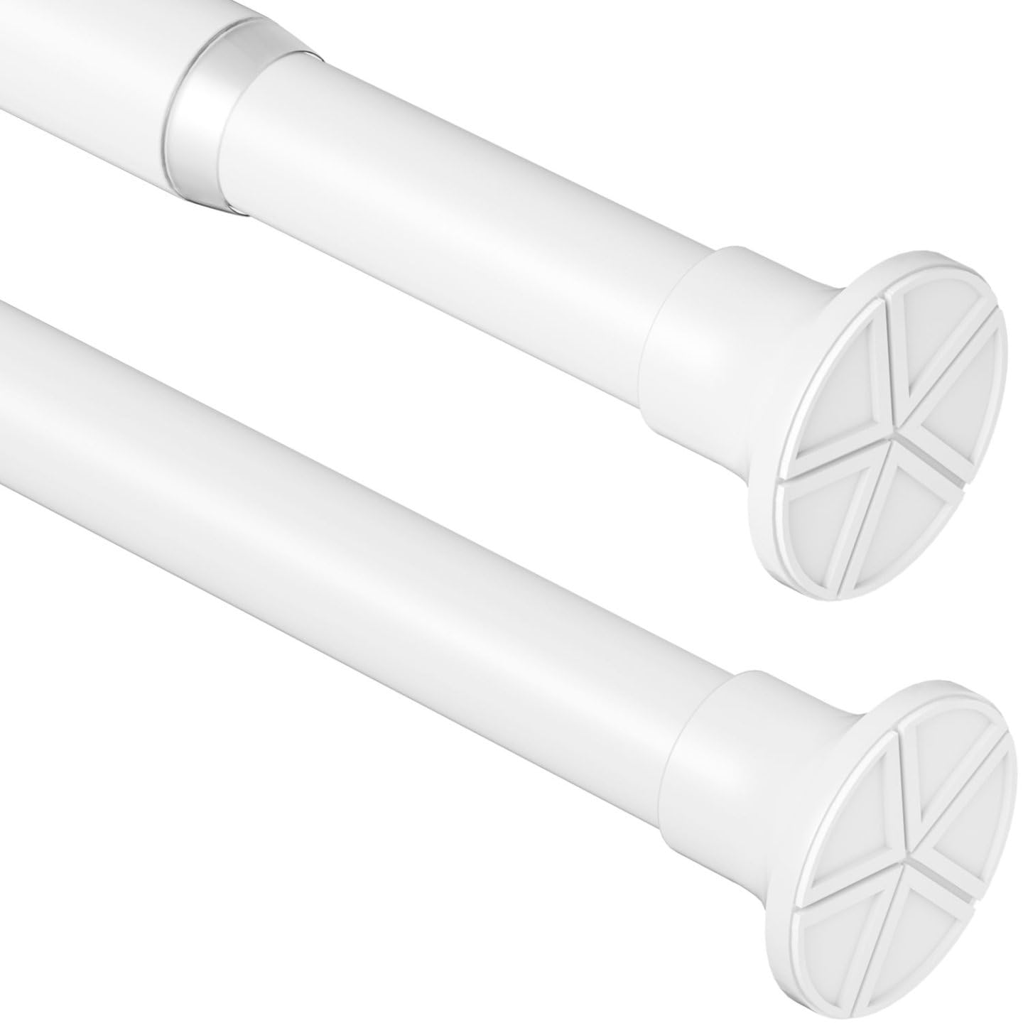 Extendable telescopic shower curtain rail 85-280cm no-drill adjustable thickened steel pole for bathroom bedroom window