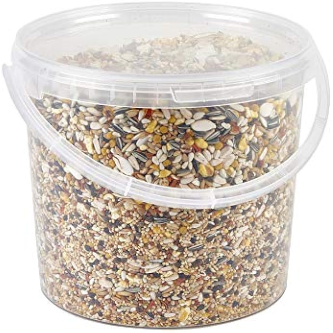 Jolof Store Parrot Food Premium Seed Mix for African Greys 5L tub — nutritionally balanced blend with sunflower, millet, dried fruit, vegetables and fortified pellets