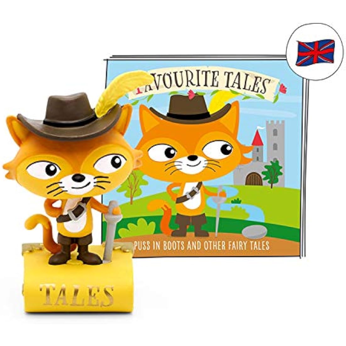 Tonies Puss in Boots audio character for Toniebox – 5 fairy tales, hand-painted, screen-free storytelling for children