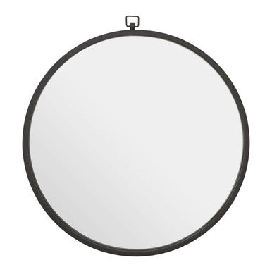 Orsina Jacen Black Metal Round Wall Mirror – The Minimalist Statement That Makes Every Room Look More Designed