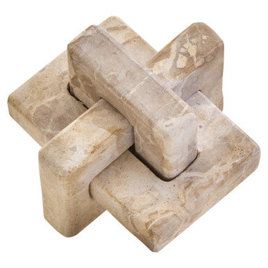 Orsina Santino Chocolate Marble Knot Sculpture – A Luxury Statement Piece at an Unbeatable Price