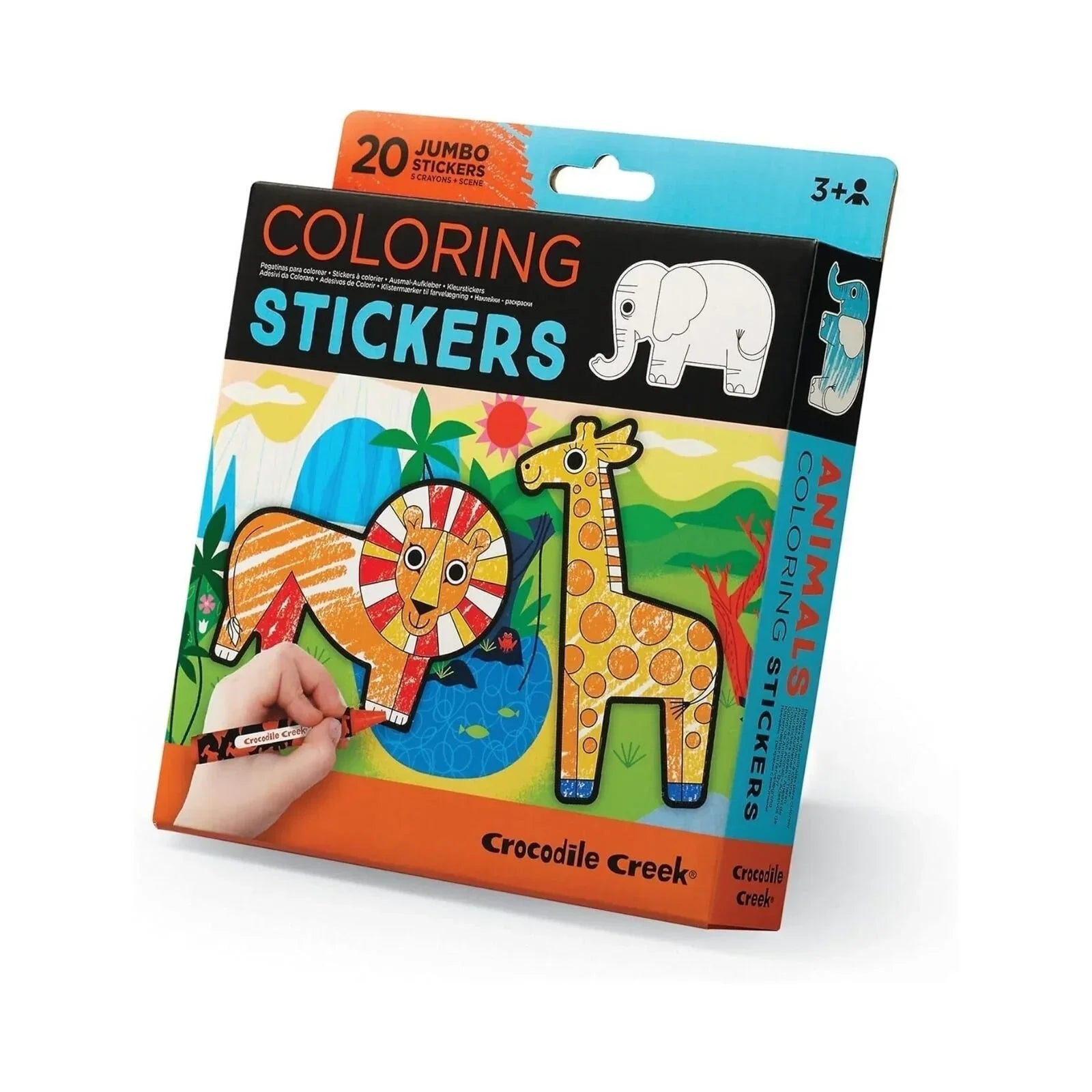 Colour, Stick & Imagine: Crocodile Creek Animal Colouring Stickers at £6.99