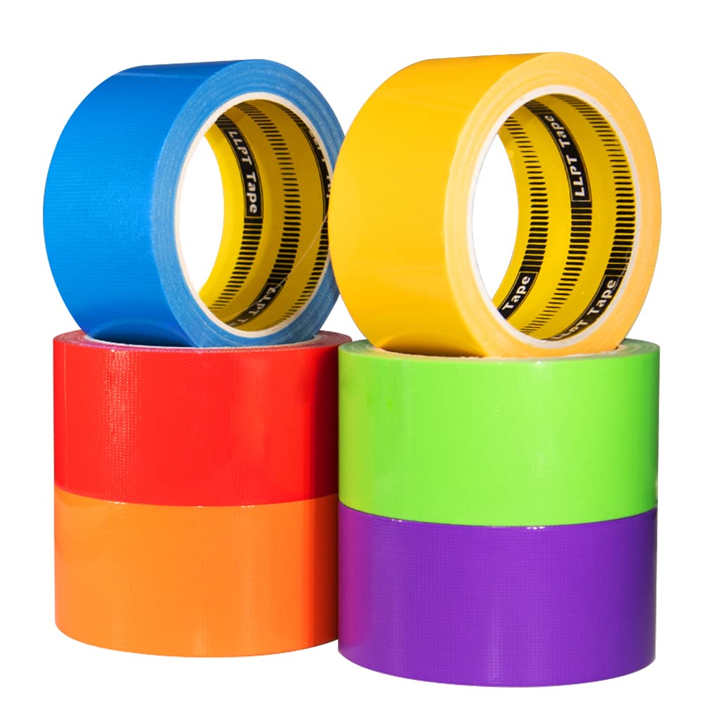 LLPT Rainbow Duct Tape 6-pack in six assorted colours — one of three craft tapes compared in this buyer's guide from ALTOE