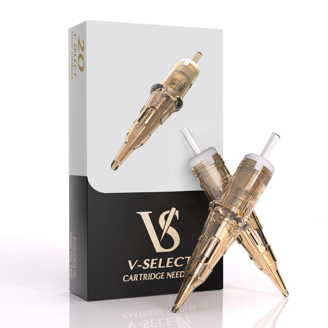 EZ Tattoo V-Select cartridges #10 7RL bugpin round liner 20 pack for rotary tattoo machine pen gun