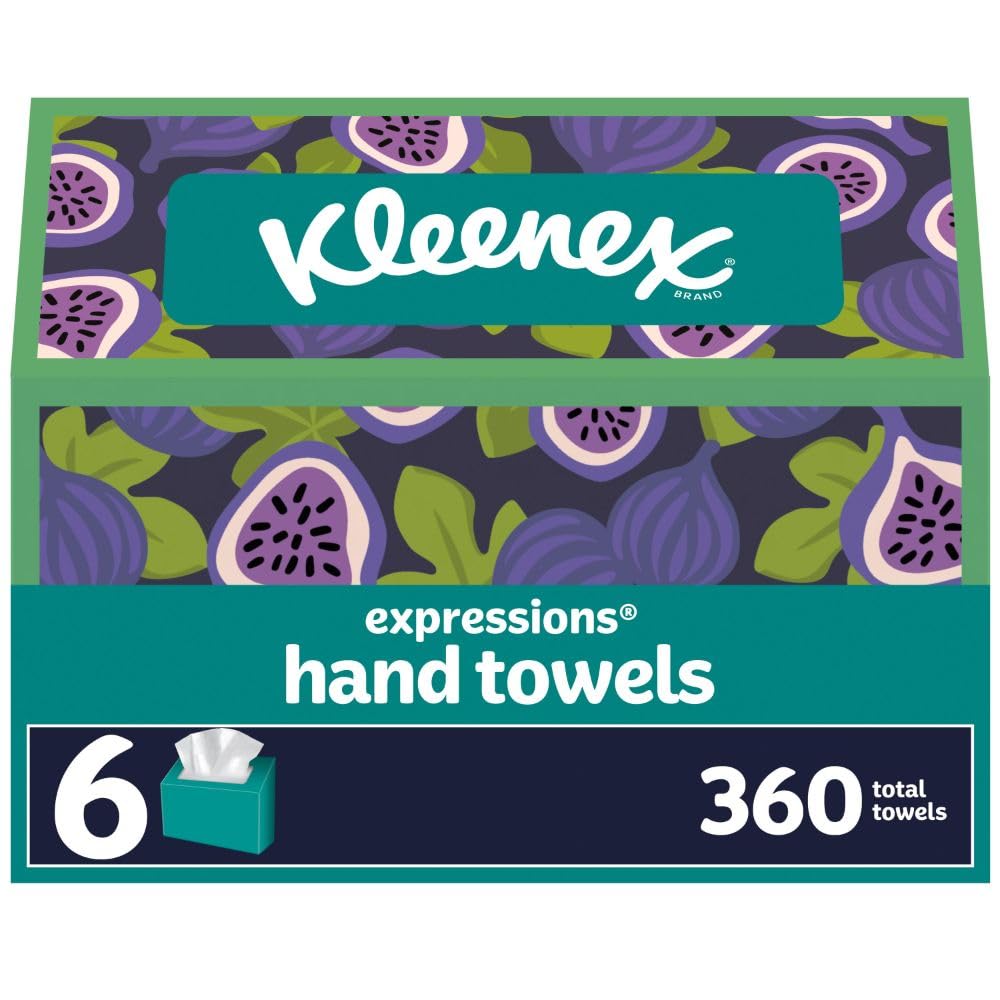 Kleenex Expressions Paper Hand Towels Review – 360 Disposable Towels in 6 Decorative Boxes