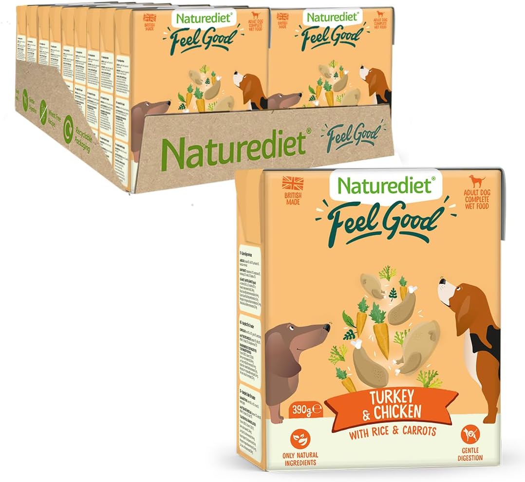 Natural Wet Dog Food Turkey & Chicken – 18 Packs of Pure, Clean Nutrition Your Dog Will Love
