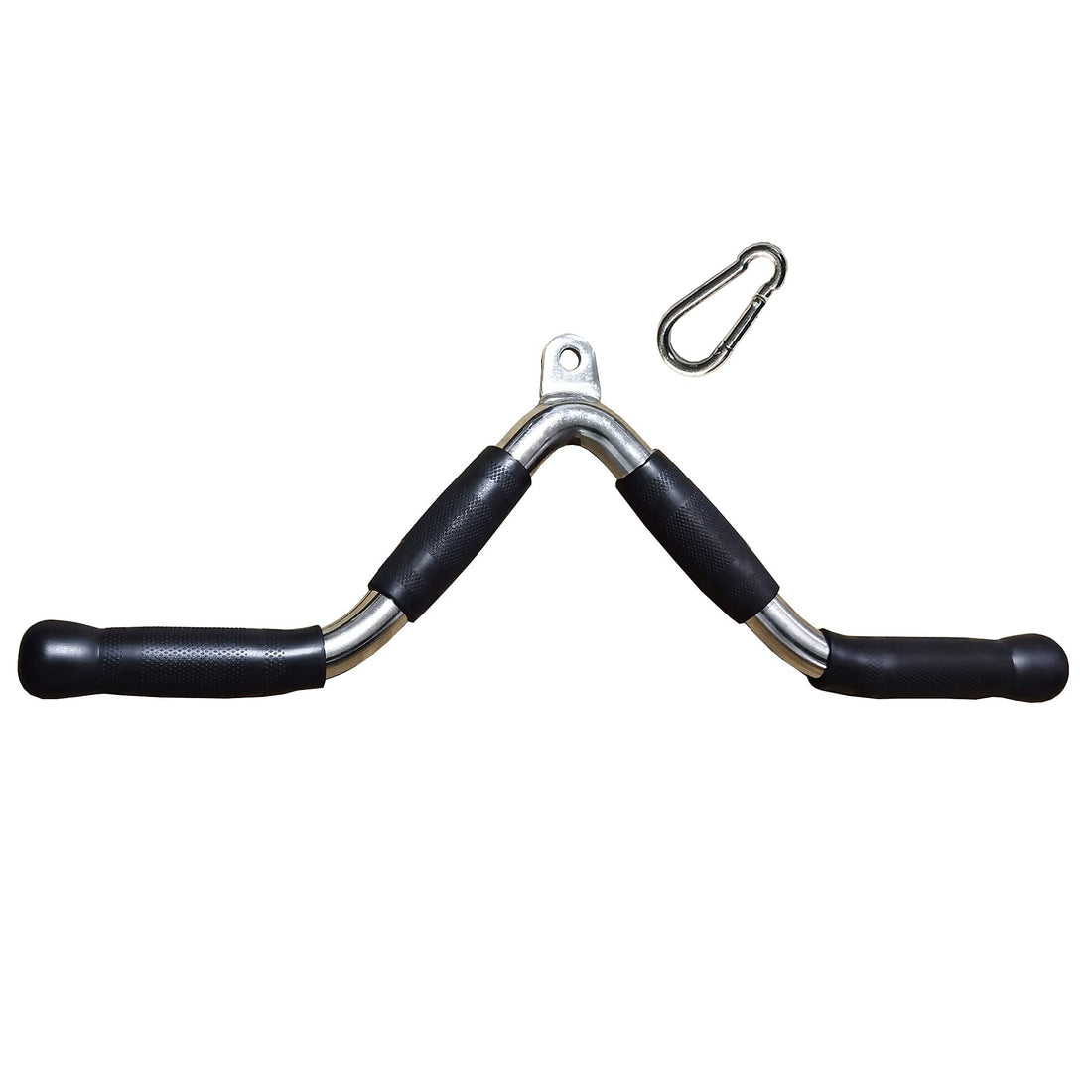 Level Up Your Cable Game: Revolving Straight Bar Cable Attachment with Rubber Grips at £49.01